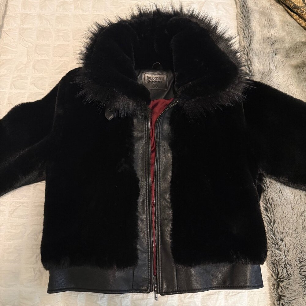 BlankNYC Black Noise Faux Fur Coat - Picture 13 of 15